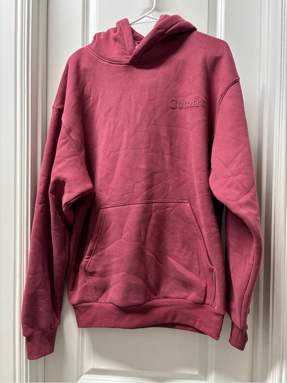 Comfrt Hooded Sweatshirt - Rose/Berry- Size Small